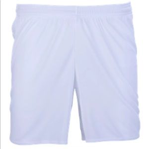 Adidas soccer shorts white small